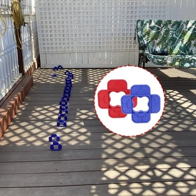 8Pcs/set Heavy Duty Plastic Deck Spacers ABS Measurement Tool For Hardwood - Image 1 of 4