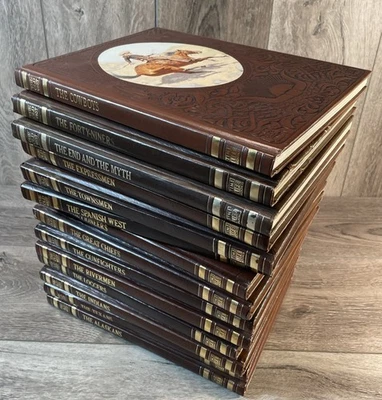 THE OLD WEST Time Life Book Series Lot of 14 Books Set Vintage Leatherette 1970s - Imagem 1 de 4