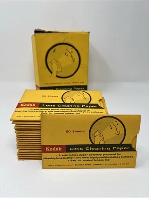 Kodak Lens Cleaning Paper Vintage 20 Books of 50 Sheets - Image 1 of 4
