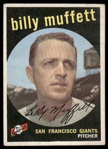 1959 Topps #241 Billy Muffett Gray/darker back VG - Picture 1 of 2