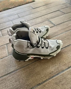 Salomon Cross Hike 2 Gore-Tex Size 4 Beige And Green - Picture 1 of 10