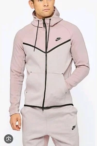 Nike Sportswear Tech Fleece Full Zip Hoodie Jacket Mens Large Elemental Rose - Picture 1 of 19