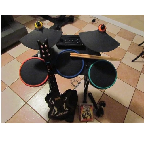 Playstation 3 Batería Inalámbrica Guitar Hero Paquete World Tour PS3 Rock Warriors Foto 1 de 1