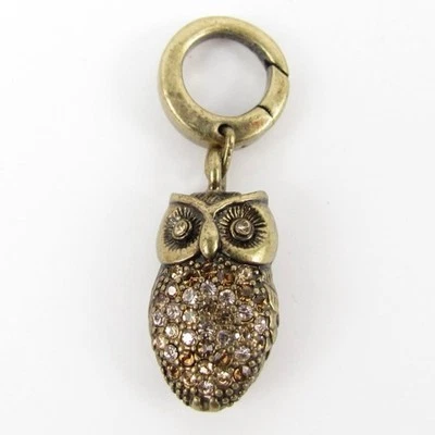 Dije de búho con estrás fósil Foto 1 de 4