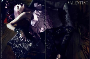 2010 Valentino Mert Alas Marcus Piggott Dree Hemingway 2 páginas anuncio de revista - Imagen 1 de 1