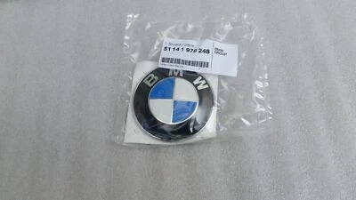 BMW 51141970248 EMBLEMA TRASERO INSIGNIA MALETERO LOGO REDONDEL 78MM SERIE Z3 X5 7 GENUINO Foto 1 de 2