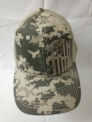 Sombrero Camuflado Digital Bandera Bordada Camionero Ajustable Snapback Academy LTD Nuevo Foto 1 de 4