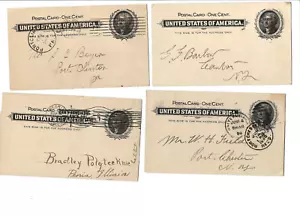 UNITED STATES-POSTAL CARDS-U14-NICE CANCELS-F-VF-#CARD14 - Picture 1 of 12