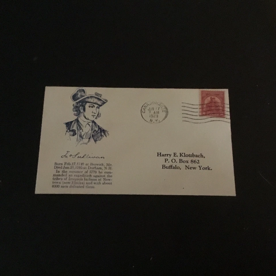 FDC 1929 #657 SULLIVAN EXPEDITION OF AGAINST THE IROQUOIS INDIANS NEW TOWN  - Image 1 of 2