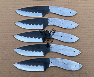 Lot of 5 Damascus Steel Blank Blade Knife For Knife Making Supplies (BB-624) - Picture 1 of 7