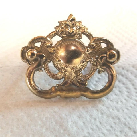 Antique Solid Brass Drawer Pull Cover
