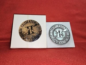 Vintage Gemini Celebration 1993 Hall of Fame Old Forge Pewter Marble Paperweight - Picture 1 of 4