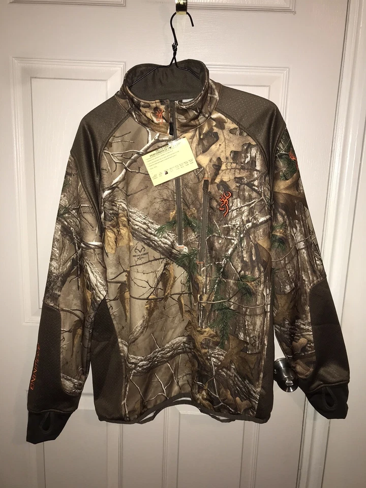 Browning Hells Canyon Performance FLC 1/4 Zip Top Size Large NWT Camo - Image 1 of 4