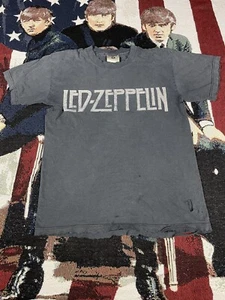 Led Zeppelin Vintage Shirt Mens Size M Black Winterland Tag Super Distressed - Picture 1 of 9