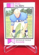 Phil Olsen TOPPS Football Card 1973 #14 NFL EX-NM