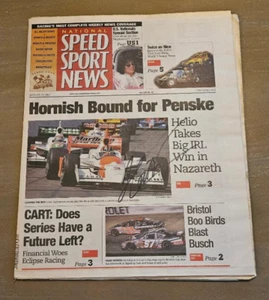 Helio Castroneves Autografiado Speed Sport Noticias 27/08/2003 Indy Car Racing - Imagen 1 de 1