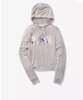 Acogedor Pullover Victoria's Secret ROSA Logo Arco Iris S Nuevo con Etiquetas Foto 1 de 4