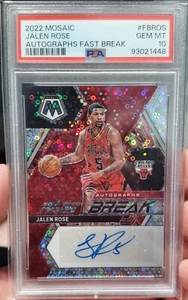 2022 Mosaic Jalen Rose Autographs Auto Fast Break PSA 10 GEM MINT POP 2 - Bild 1 von 1