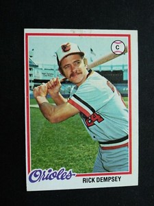 1978 Topps Baseball Card # 367 Rick Dempsey - Baltimore Orioles (VG/EX)