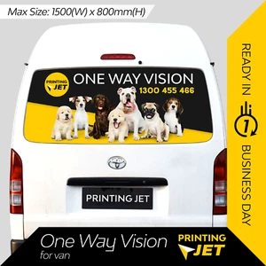 One Way Vision Sticker Car Window Printing (Vehicle: Van Rear Window) - Picture 1 of 7
