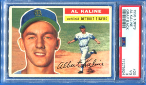 1956 Topps #20 Al Kaline Gray Back Detroit Tigers HOF PSA 3 Well Centered