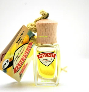 VANILLA DREAM AROMA Air Freshener HANGING car PERFUME Glass Bottle Wood INSENTI - Picture 1 of 1