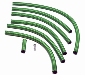 Premium OM606 Mercedes Green Braided Viton Diesel Return Lines (Biodiesel Safe!) - Picture 1 of 4