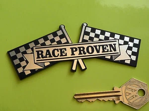 "Banderas a cuadros autoadhesivas para coche o bicicleta probadas en carreras" INSIGNIA 4,5" deportes de carreras - Imagen 1 de 1