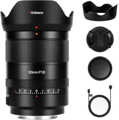 7artisans 50mm F1.8 Auto Focus Large Aperture Full Frame Lens for L-Mount Camera - Image 1 of 4