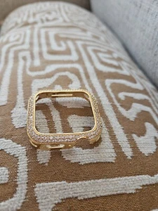 SKYB Pave Corners Yellow Gold Protective Jewelry Case for Apple Watch 1,2, and 3 - Picture 1 of 1