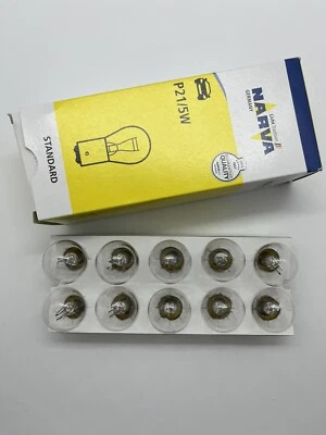 10 x NARVA GERMANY 380 P21/5W Car Stop & Tail Brake Reverse Fog Light Bulbs 12V - Image 1 of 4