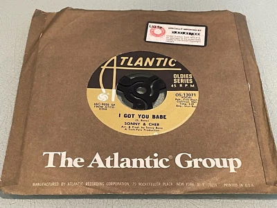 Sonny & Cher - I Got You Babe - Just You - Vinyl Record 7" Single - OS-13071 Foto 1 de 4
