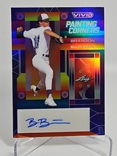 2022 Leaf Vivid Baseball Brandon Barriera Autograph Purple /30  PC-BB1