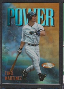 1997 TOPPS FINEST REFRACTORS #204 TINO MARTINEZ YANKEES MINT COND PARALLEL
