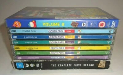 South Park TV Series 1 - 8 Volume 1 2 3 4 5 6 7 8 DVD Sets - Image 1 of 4