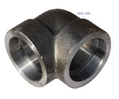 3/4" 3000# Socket-Weld 90° Elbow A105 Forged Steel Pipe Fitting FS010522 - Image 1 of 3