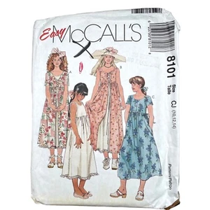 McCalls Sewing Pattern 8101 Dress Slip Girls Size 10-14 - Picture 1 of 2