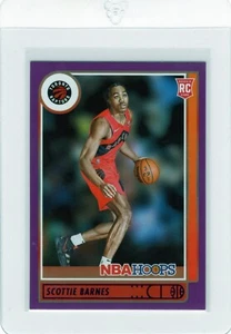 2021-22 Panini NBA Hoops - Rookies Purple #227 Scottie Barnes (RC) - Picture 1 of 2