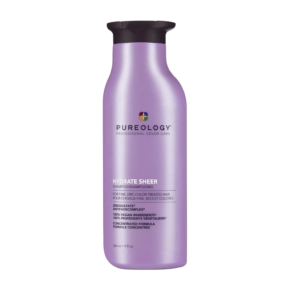 Pureology Hydrate Shampoo 9 oz For Dry Color Treated Hair Vegan