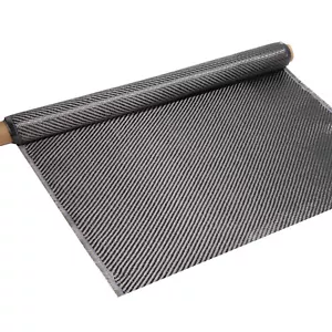 Rotolo in tessuto fibra di carbonio 5 piedi 6,5 piedi x 15,7"" panno in fibra di carbonio pura 2x2 twill - Foto 1 di 10