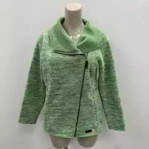 Sprayway Fleece Lined Green Knit Jacket Ladies Size UK 16 V.G.C.C - Picture 1 of 8