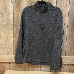 Beverly Hills Polo Club Pullover Mens Large 1/4 Zip Pocket Sweater - Picture 1 of 6