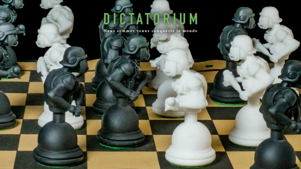 32 Figurines d'échecs stylisées comme soldats de fortune sans boite - Photo 1/4