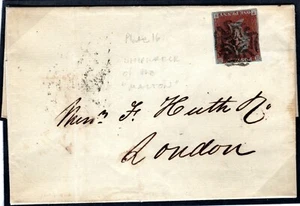 GB Cubierta Liverpool AGENTE MARÍTIMO EL *Restos de COGH* MX 1d Rojo p16 1842 21.57 - Imagen 1 de 12