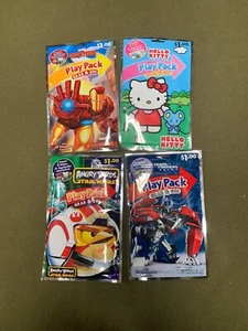 Lot of 4 Grab & Go Coloring Activity Play Party Packs Hello Kitty Marvel NEW MIP - Picture 1 of 2