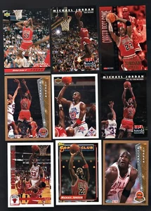 Michael Jordan Lot 9 verschiedene Karten Upper Deck Fleer Skybox Topps - Bild 1 von 2