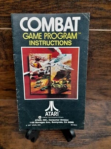 1977 Combat Program Atari 2600 Authentic Genuine Manual Good Condition Too - Picture 1 of 2