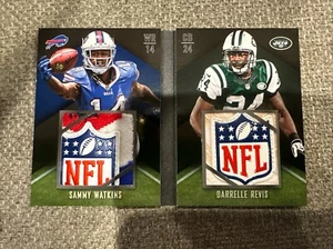 2015 Panini Playbook REVIS WATKINS ¡Camiseta doble Escudos de la NFL!!!! Folleto 1/1! 🔥 - Imagen 1 de 3