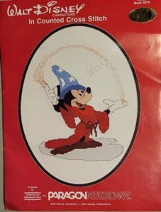 Paragon Needlecraft Walt Disney Characters In Counted Cross Stitch Booklet #5070 - Picture 1 of 6