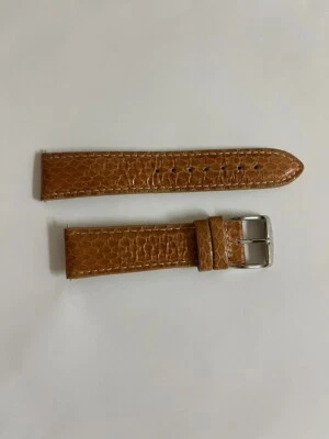 Invicta CABEZA DE COBRE GENUINA Piel de Serpiente Correa Banda Marrón 20mm Foto 1 de 2